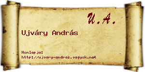Ujváry András névjegykártya