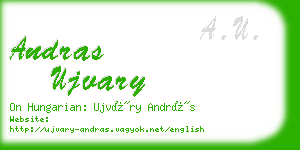 andras ujvary business card